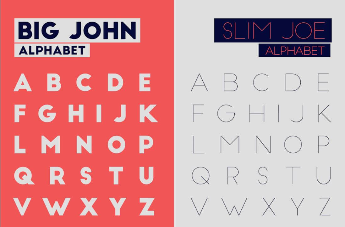 big john slim joe font