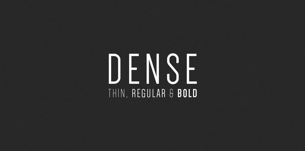 dense webfont