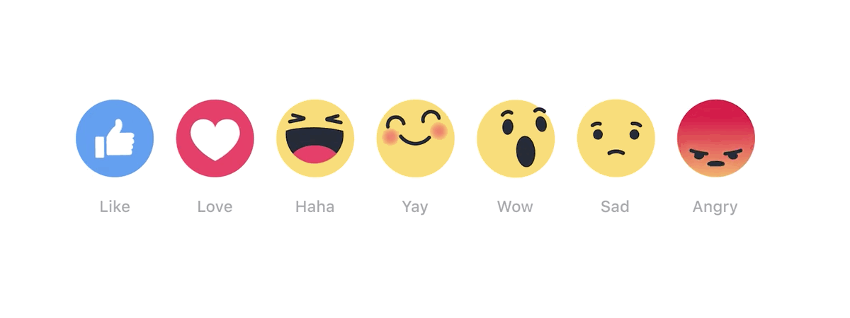 Die Facebook Emojis sind ein klassisches Beispiel für Micro UX.