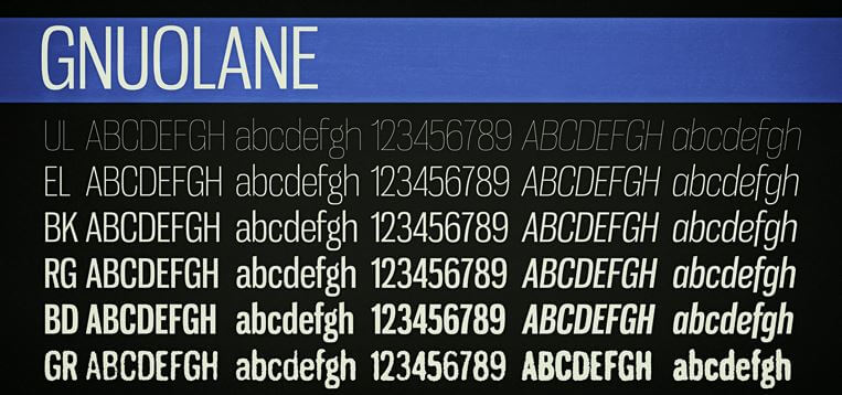 gnuolane webfont