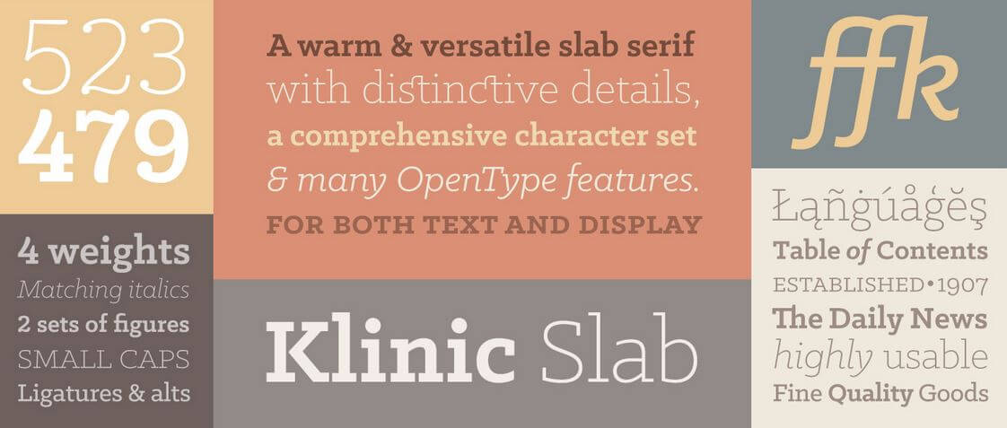 klinic slab webfont