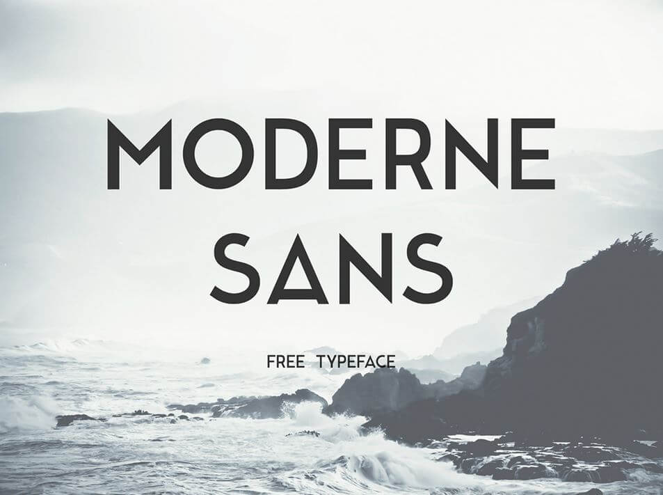 modern sans font