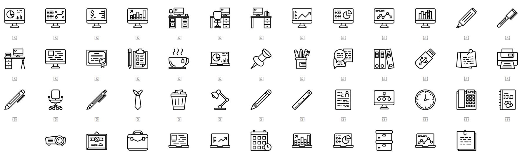 office icon set