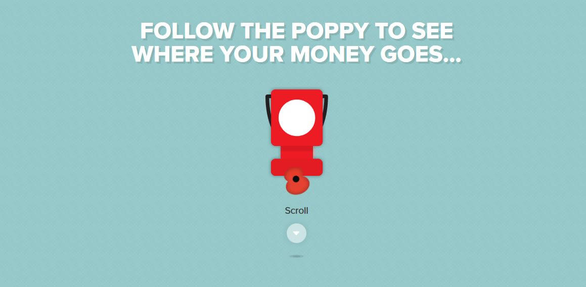 parallax webdesign poppyspend